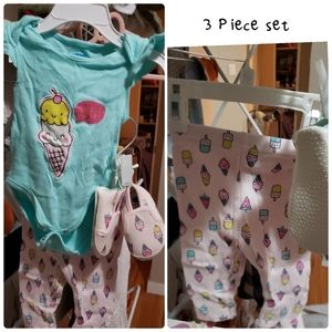 Ice Cream 3 piece set